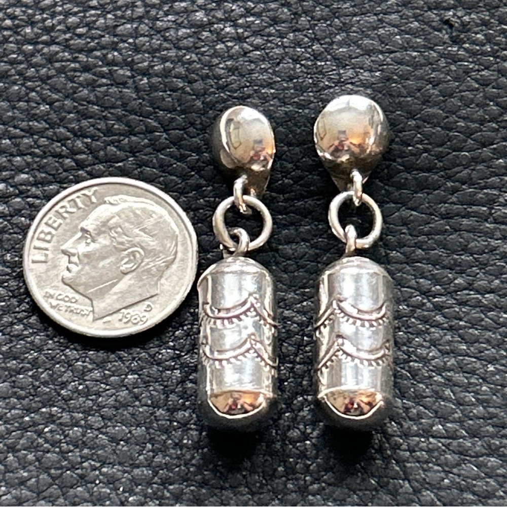 Southwestern Sterling Silver Earrings - Picture 8 of 8